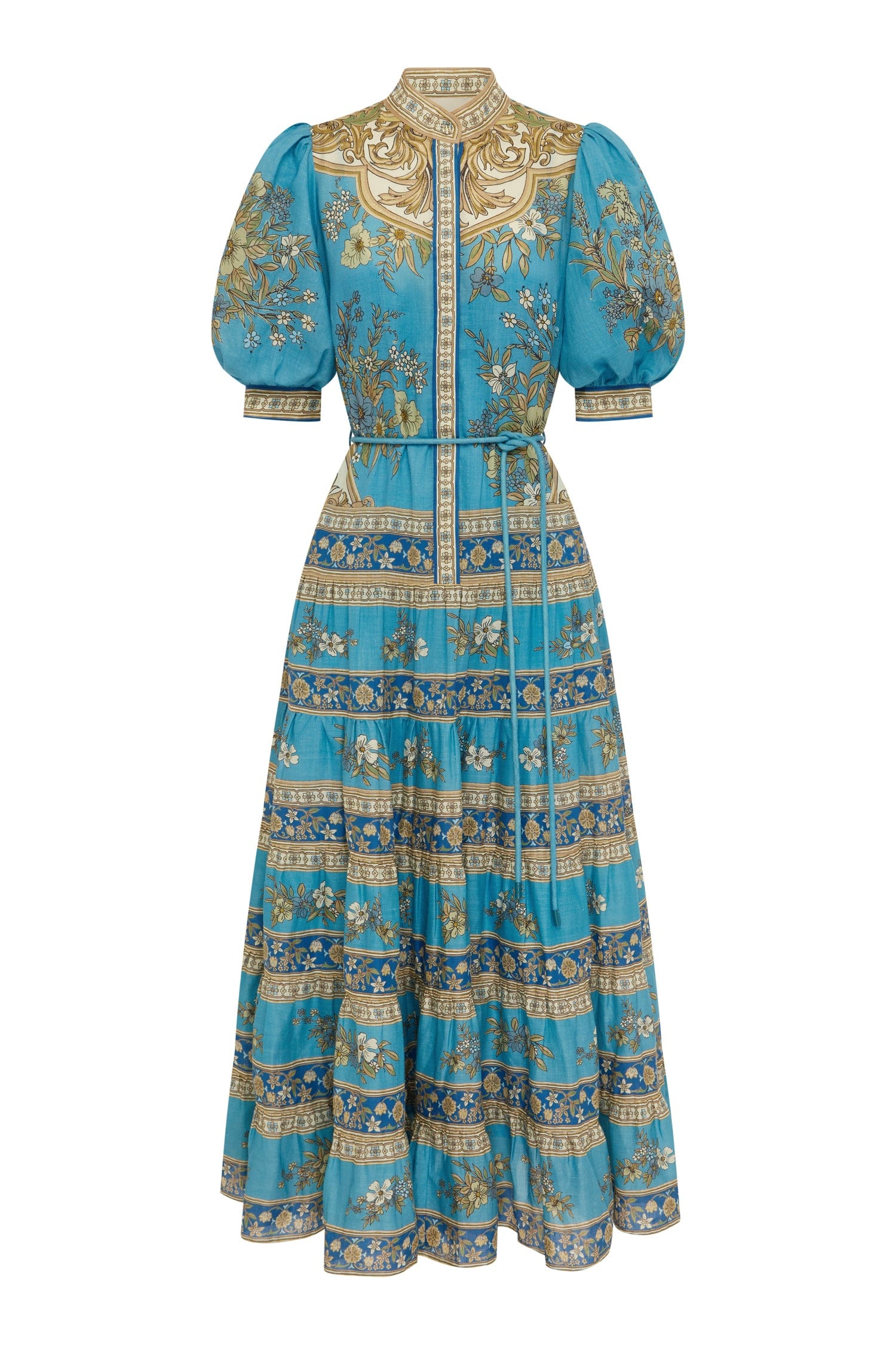 Australian Alemais New Elegant Vacation Printed Short-sleeve Mini Dres