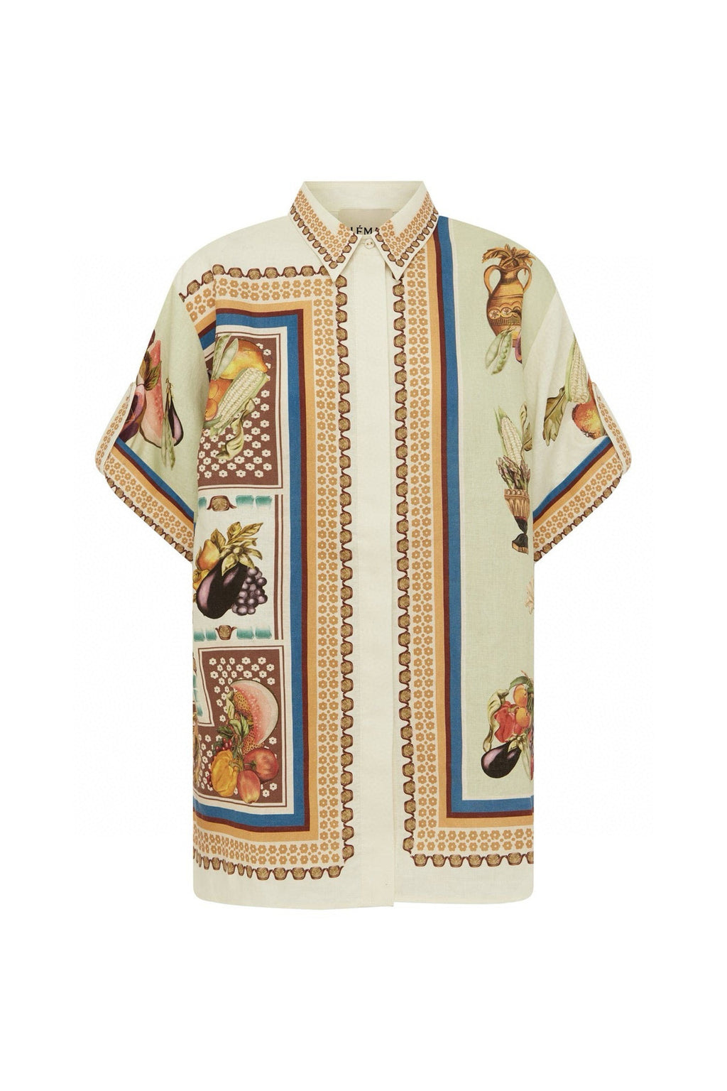 Australian ALEMAIS Elegant Printed Shirt Top + Wide-leg Pants Set, New Arrival In Stock