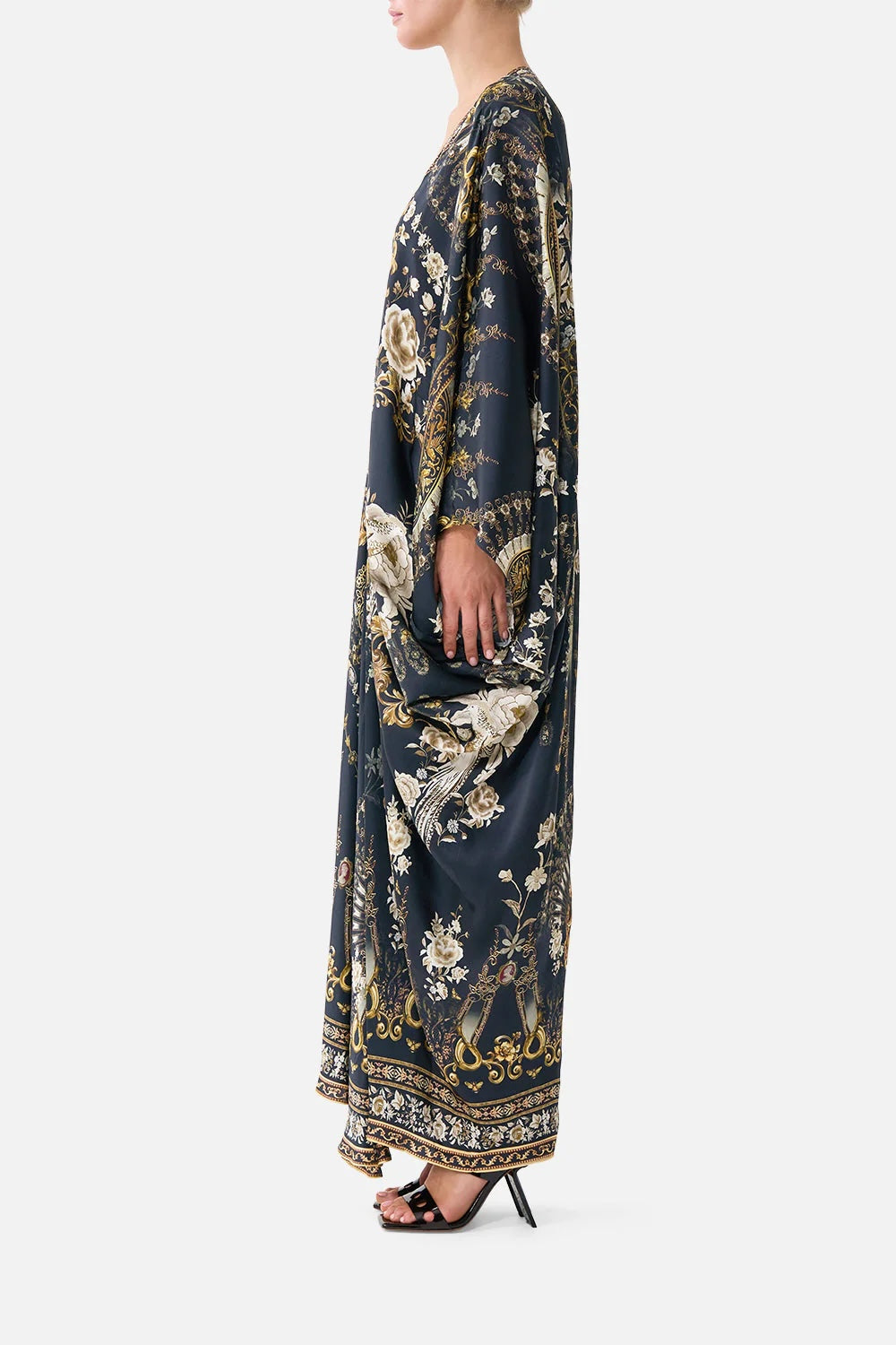 Australian Camilla Printed Rhinestone Long Dress