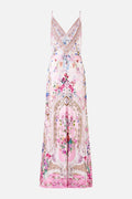 Australian Camilla New Palatial Pastels Printed V-neck Camisole A-line Dress