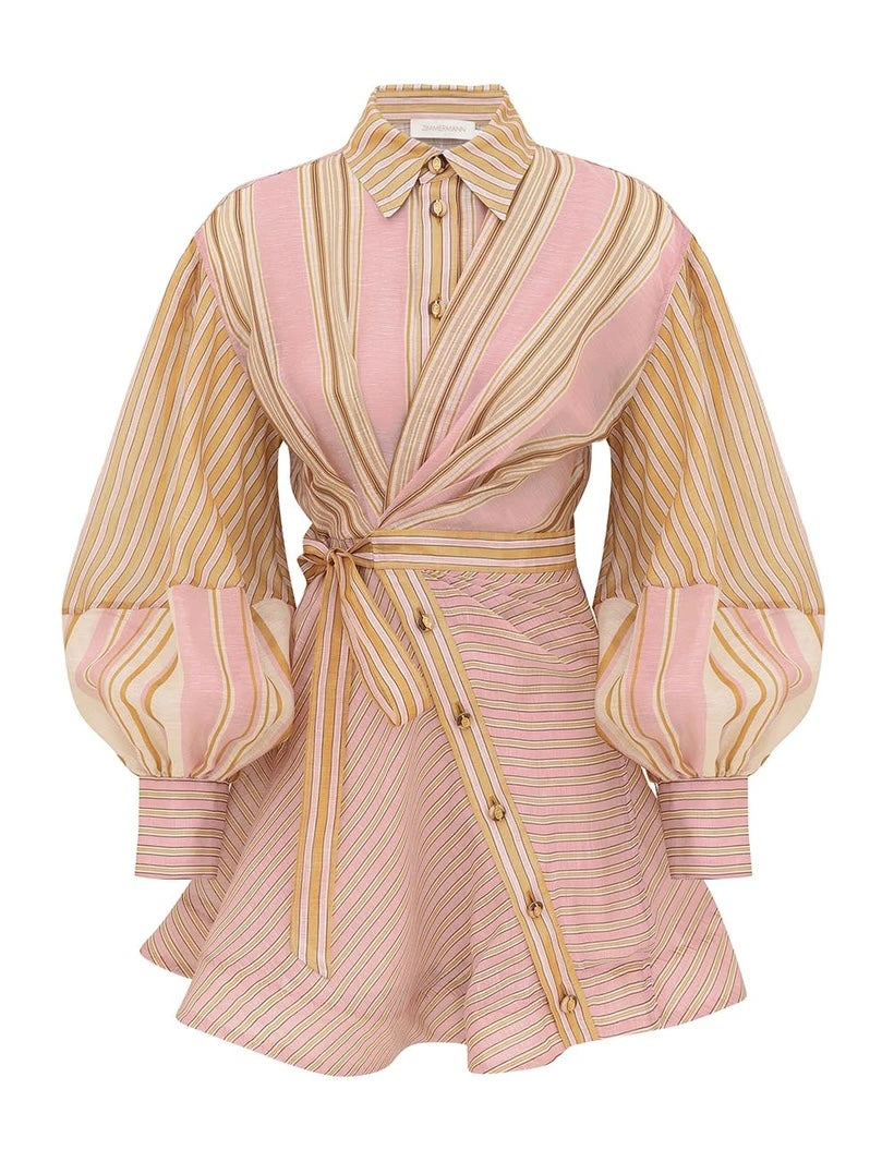 ZIMMERMANN INSPIRED DRESS IN 55% LINEN 45% SILK