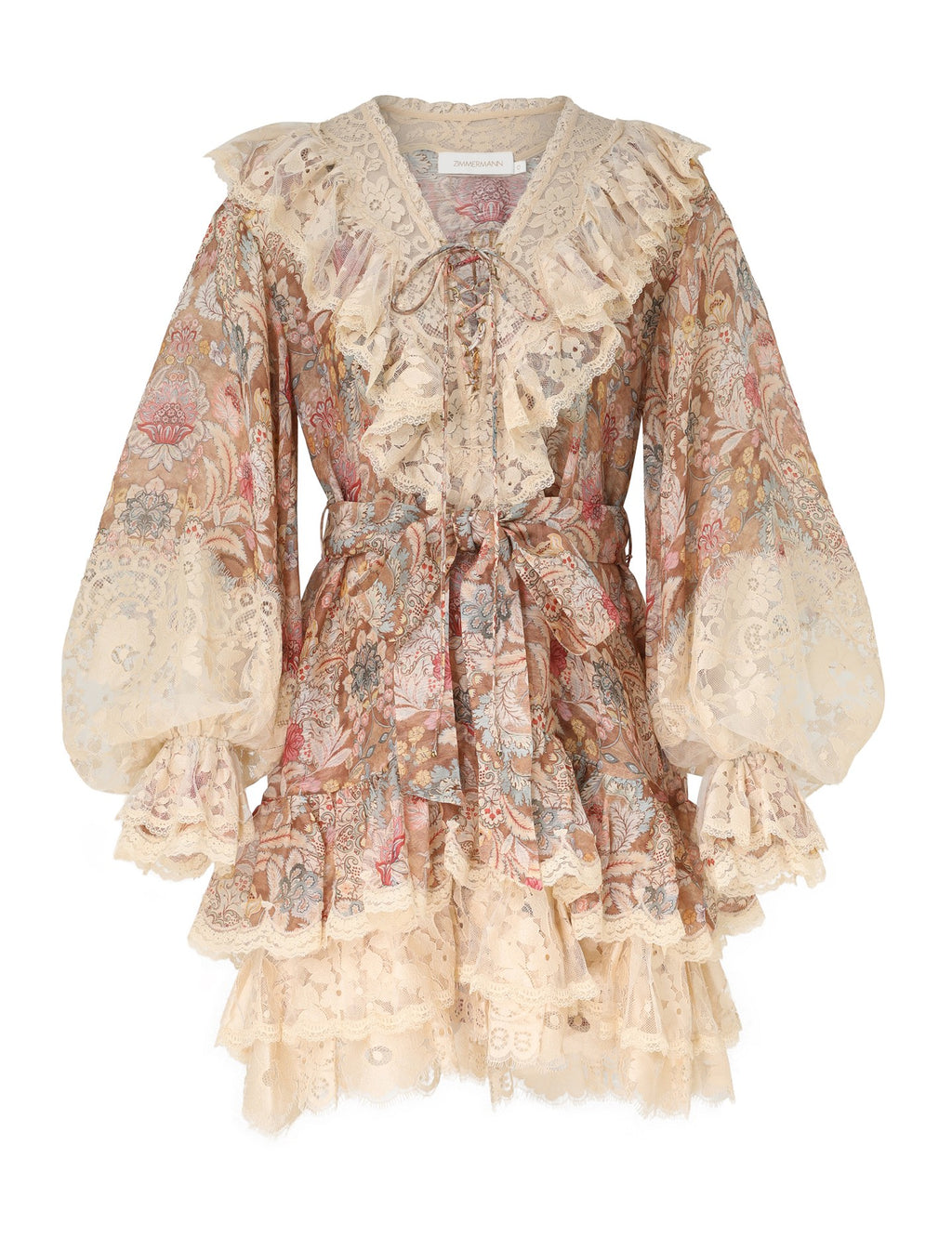 ZIMMERMANN INSPIRED DRESS IN 55% LINEN 45% SILK