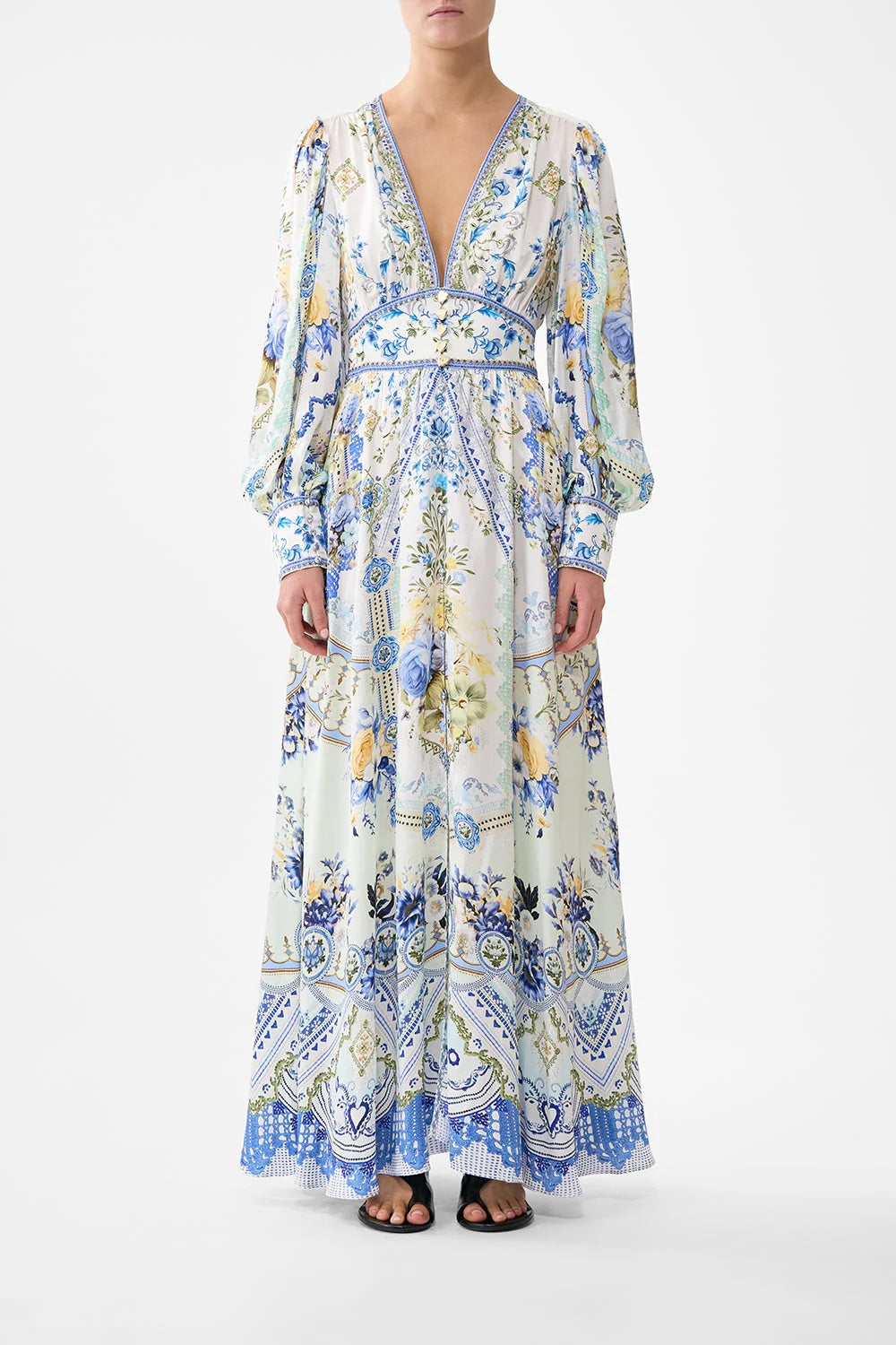CAMILLA INSPIRED DRESS IN 100% SILK