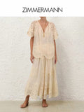 ZIMMERMANN INSPIRED CLOTH SET IN SHIRT IN 100% POLYESTER DRESS IN 100% POLYESTER