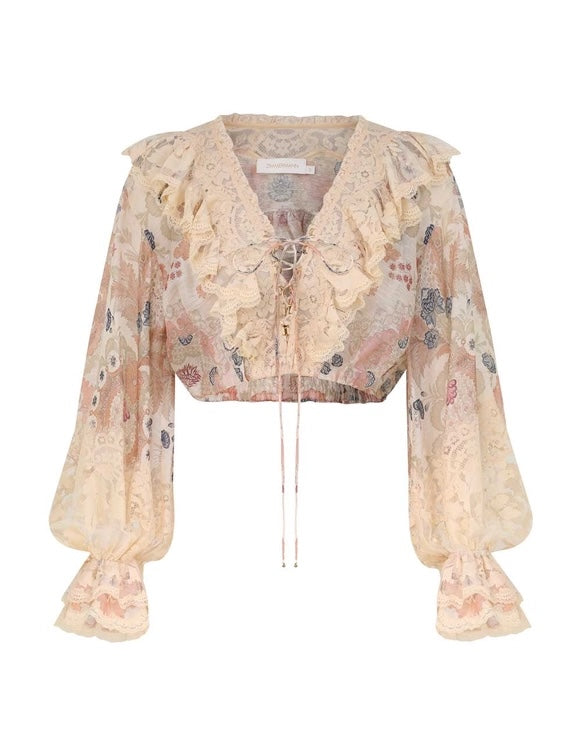 ZIMMERMANN INSPIRED CLOTH SET IN 55% LINEN 45% SILK