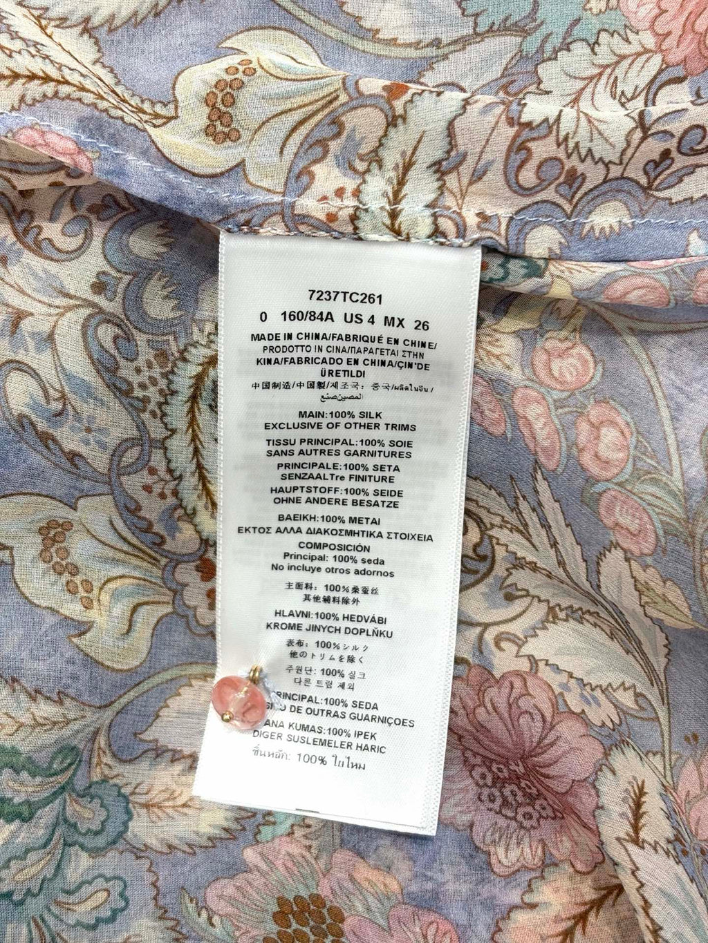 ZIMMERMANN INSPIRED DRESS IN 100% SILK