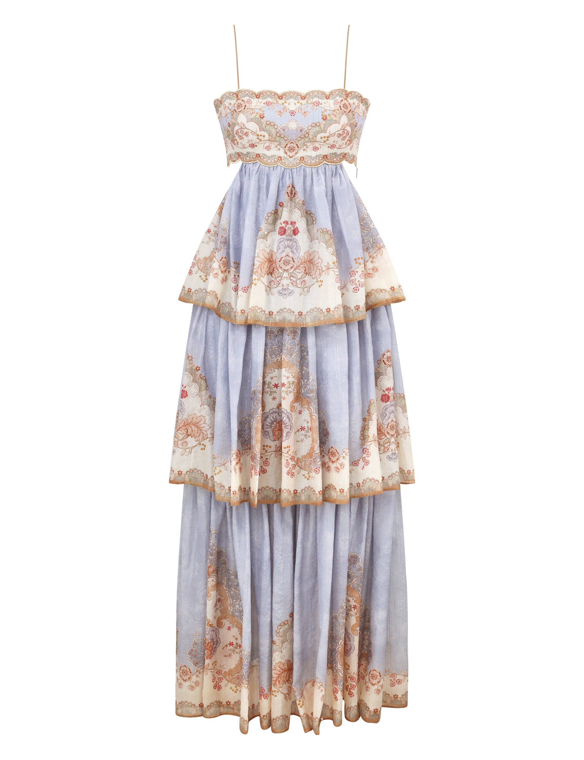 ZIMMERMANN INSPIRED DRESS IN 72% COTTON 25% SILK