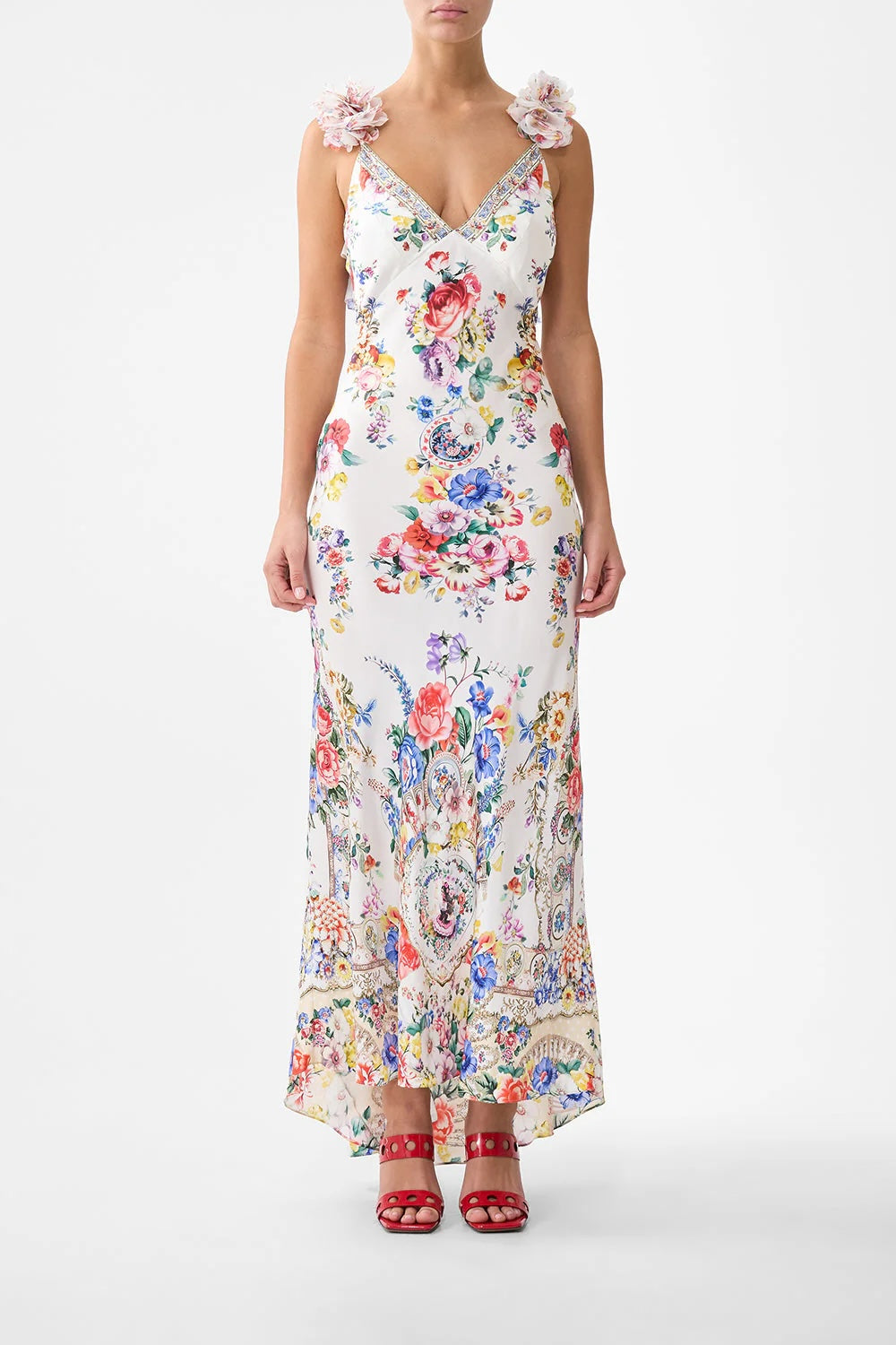 CAMILLA INSPIRED DRESS IN 100% SILK