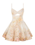 ZIMMERMANN INSPIRED DRESS IN 55% LINEN 45% SILK
