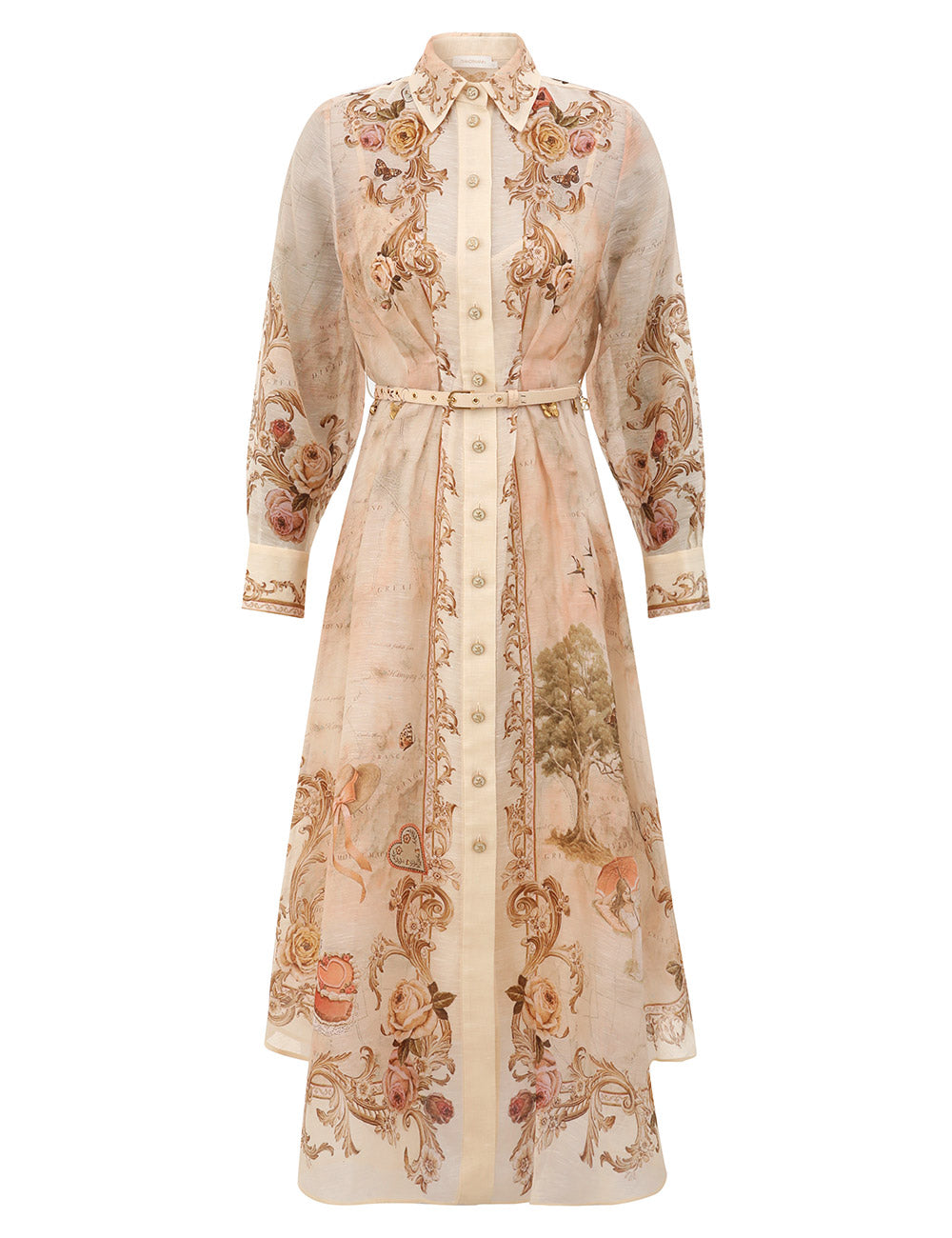 ZIMMERMANN INSPIRED DRESS IN 53% LINEN 47% SILK