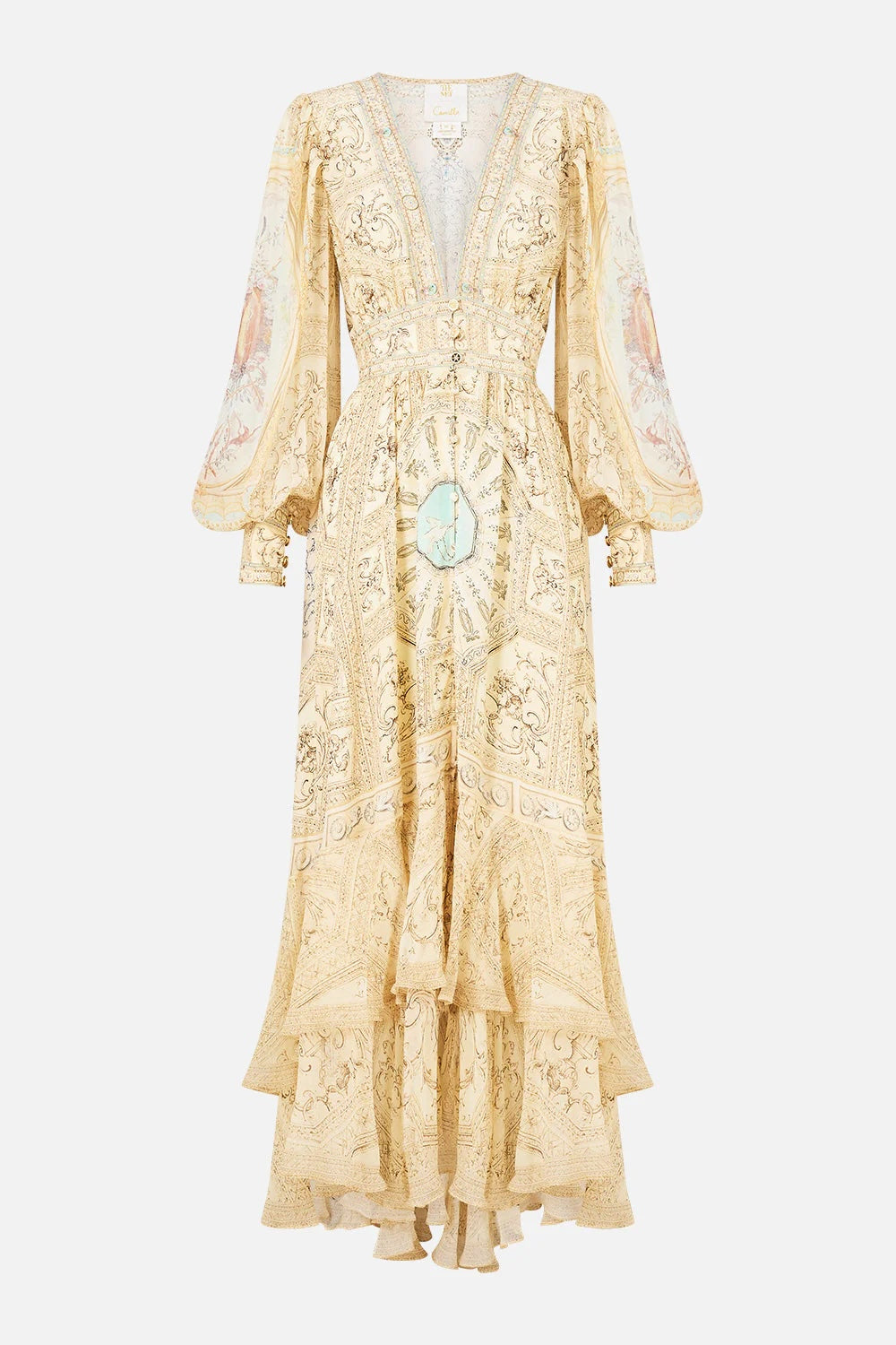 CAMILLA INSPIRED DRESS IN 100% SILK