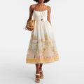 ZIMMERMANN INSPIRED DRESS IN 55% LINEN 45% SILK