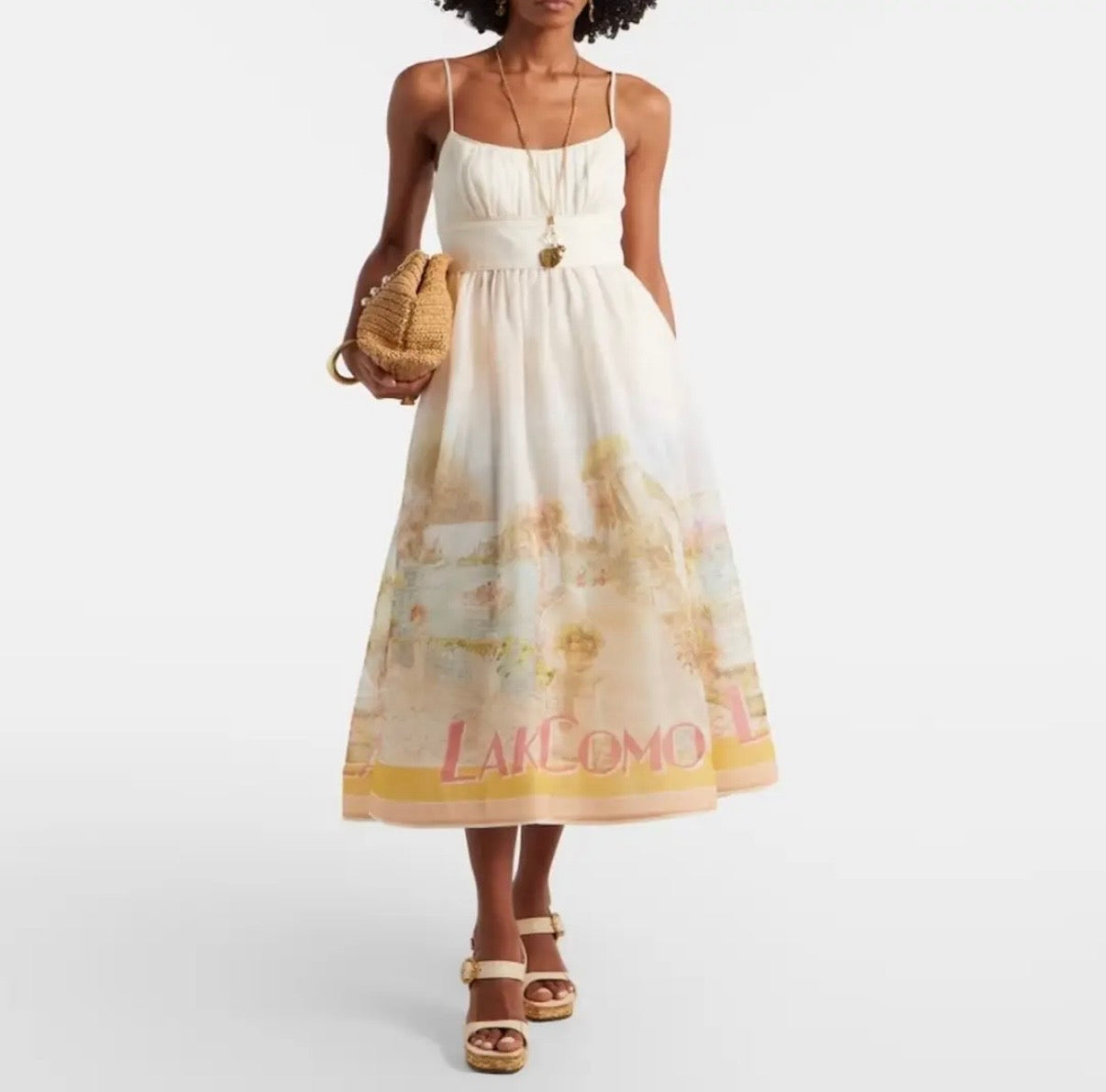 ZIMMERMANN INSPIRED DRESS IN 55% LINEN 45% SILK