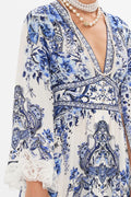 CAMILLA INSPIRED DRESS IN 100% SILK