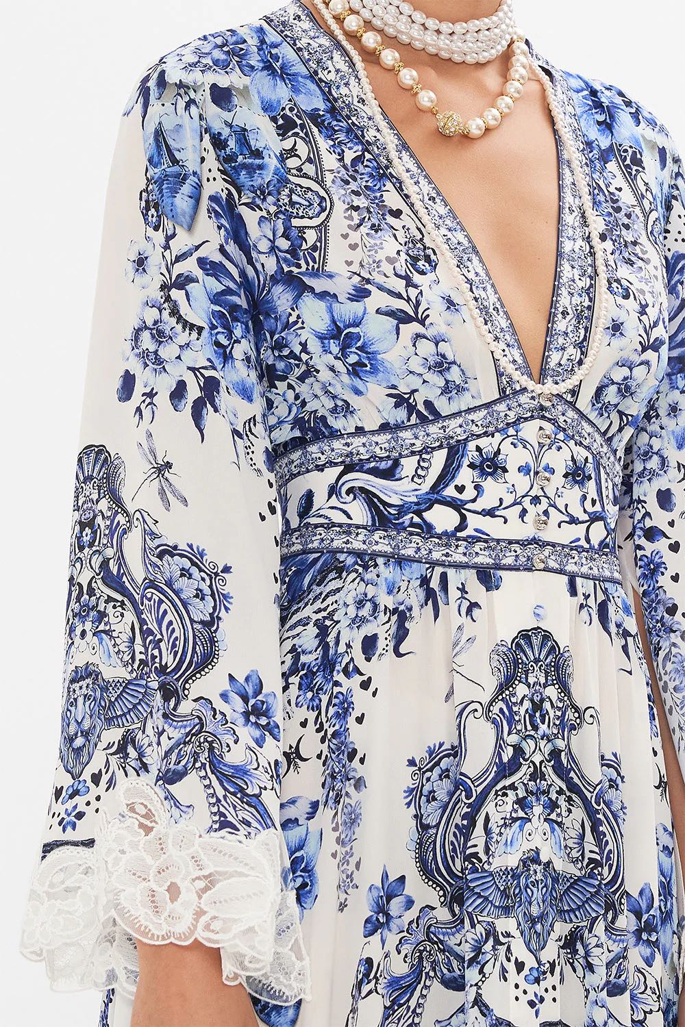 CAMILLA INSPIRED DRESS IN 100% SILK