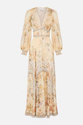 CAMILLA INSPIRED DRESS IN 82% LINEN 18% SILK
