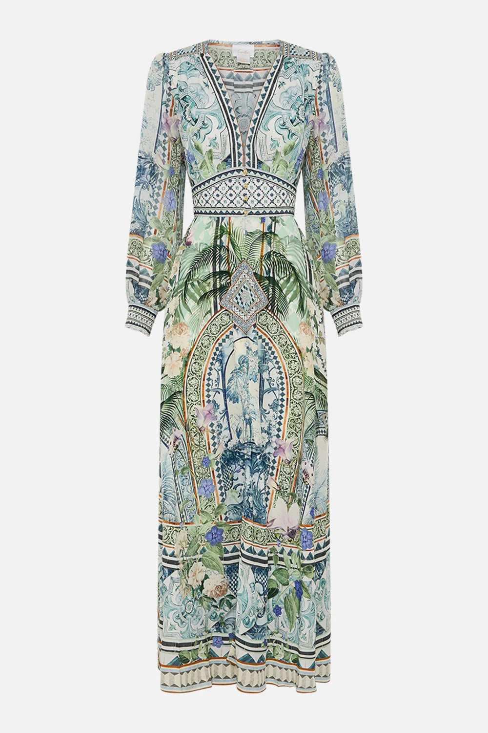 CAMILLA INSPIRED DRESS IN 100% SILK