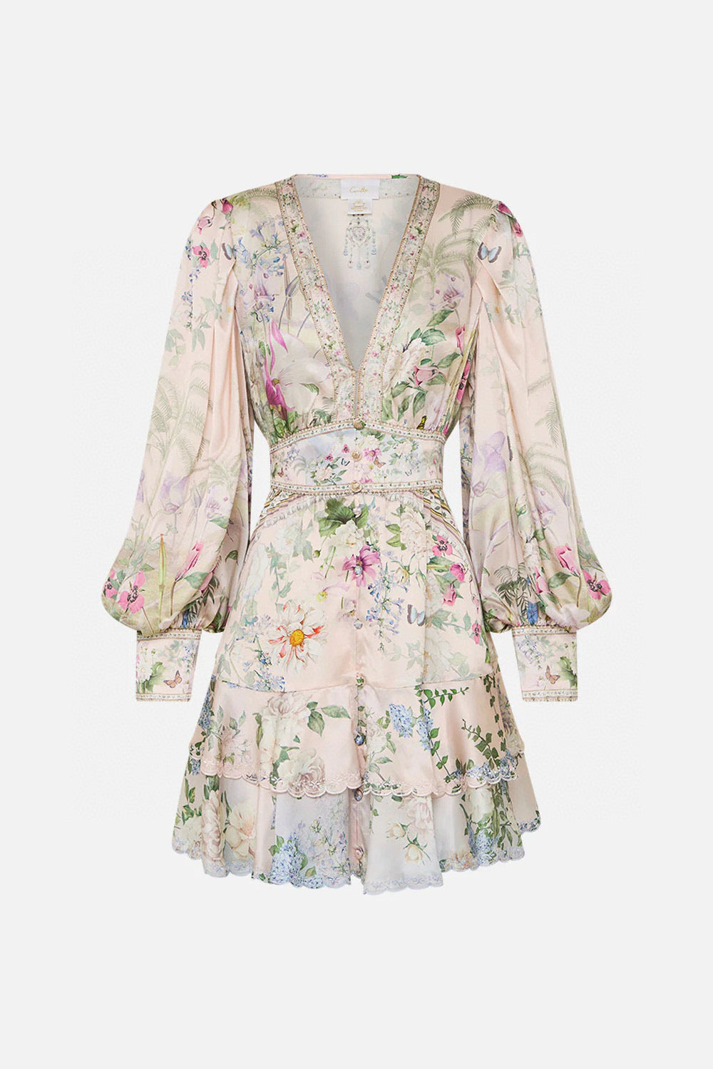 CAMILLA INSPIRED DRESS IN 100% SILK