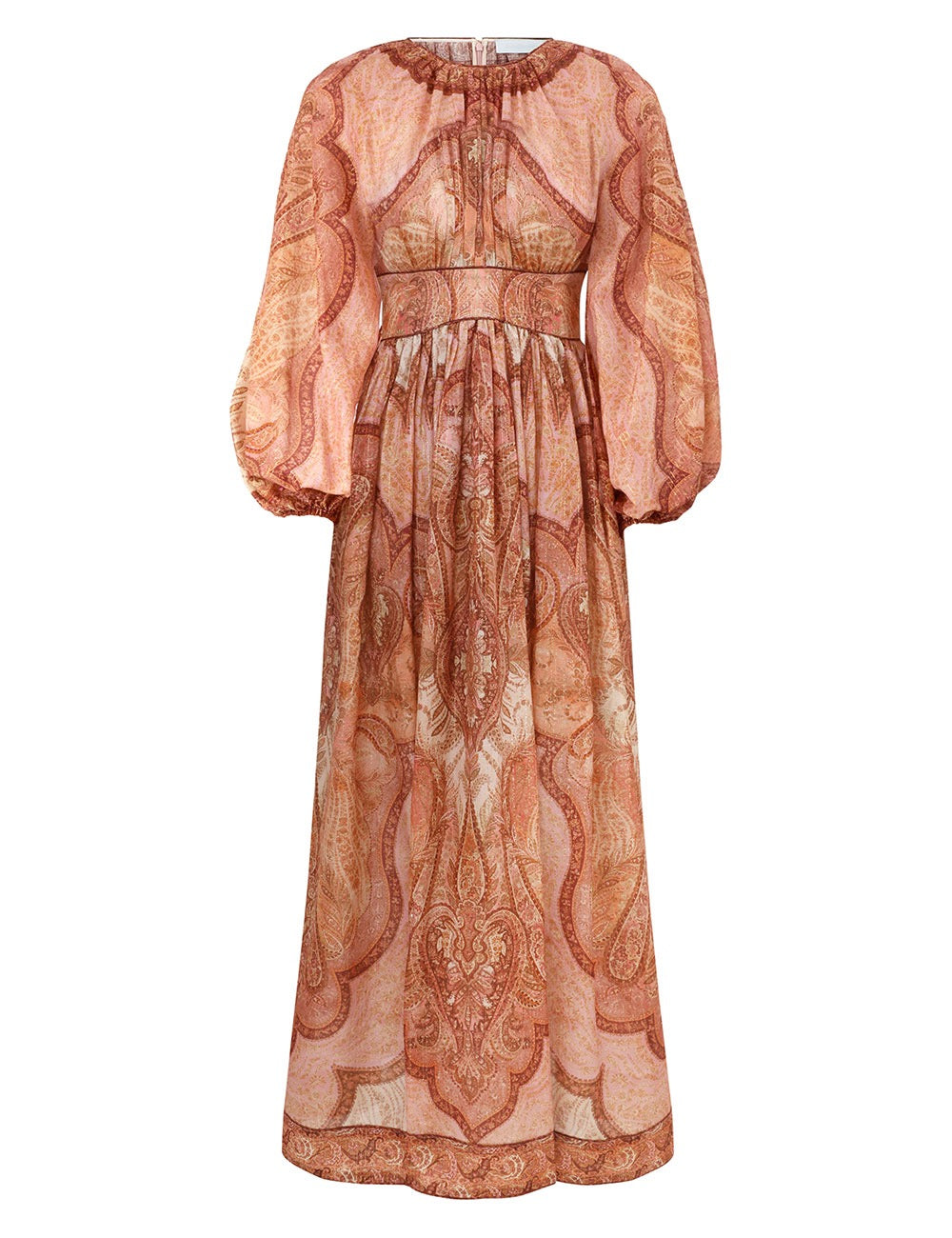 ZIMMERMANN INSPIRED DRESS IN 72% COTTON 25% SILK 3% METALLIZED FIBRE