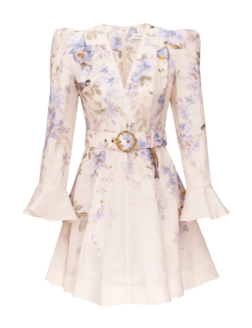 ZIMMERMANN INSPIRED DRESS IN 55% LINEN 45% SILK