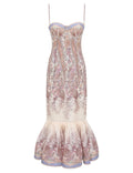 ZIMMERMANN INSPIRED DRESS IN 55% LINEN 45% SILK