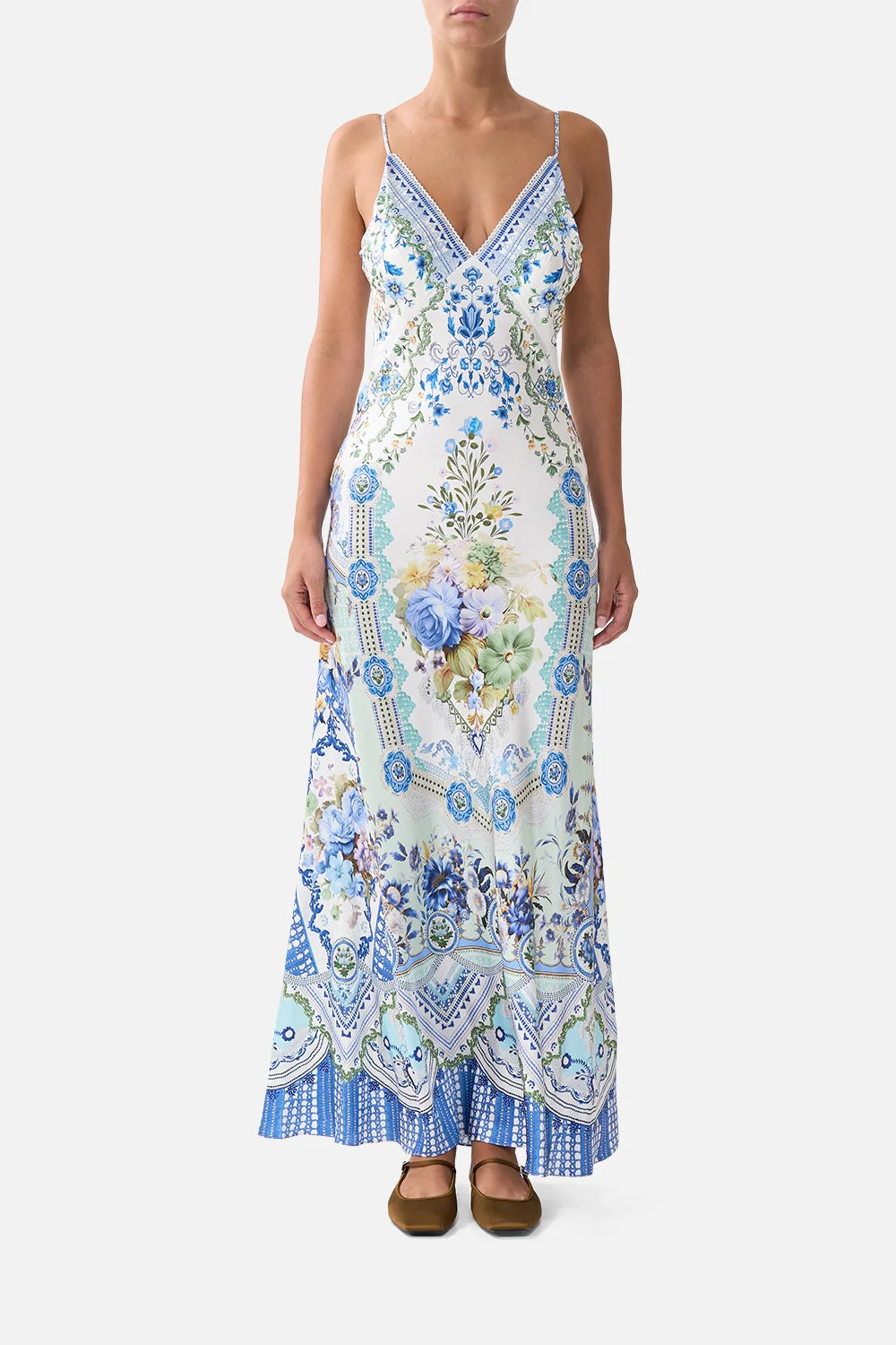 CAMILLA INSPIRED DRESS IN 100% SILK