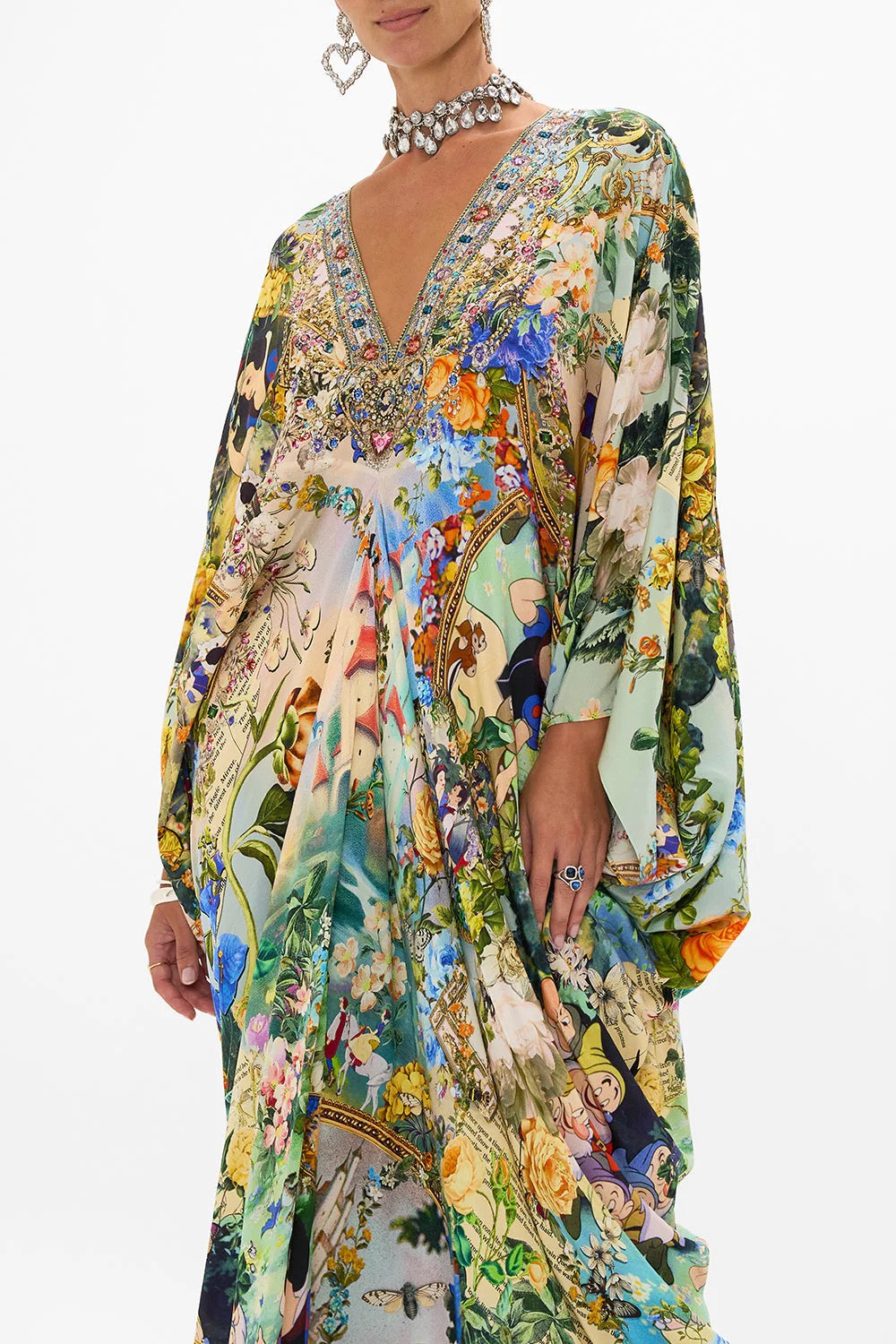 CAMILLA INSPIRED DRESS IN 100% SILK