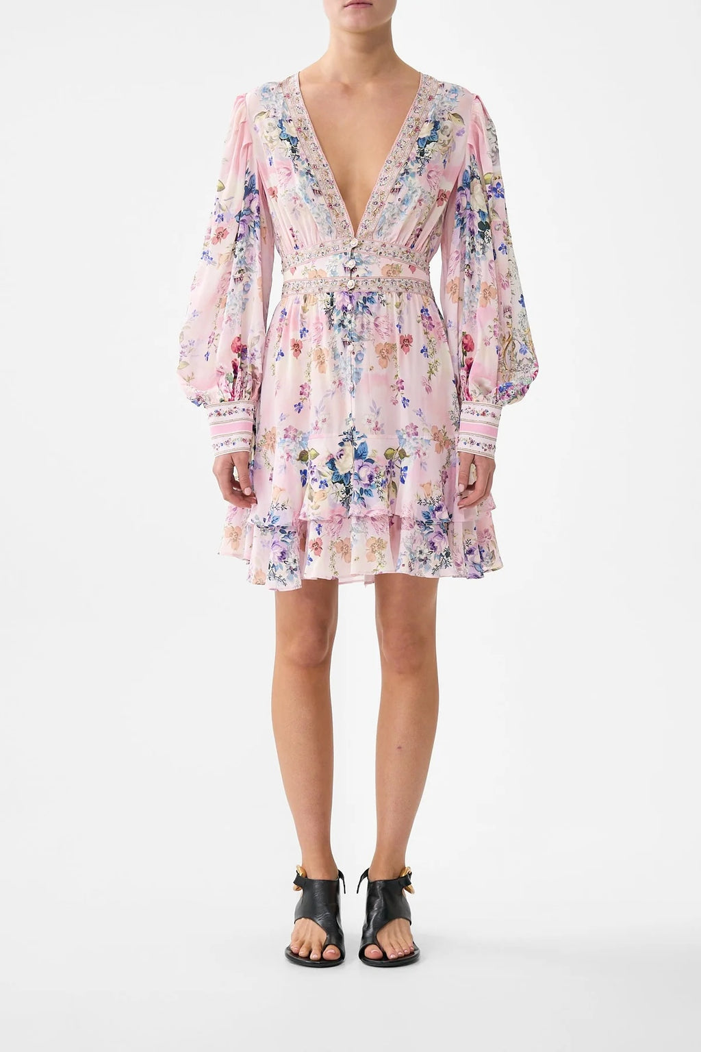 CAMILLA INSPIRED DRESS IN 100% SILK