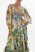 CAMILLA INSPIRED DRESS IN 100% SILK