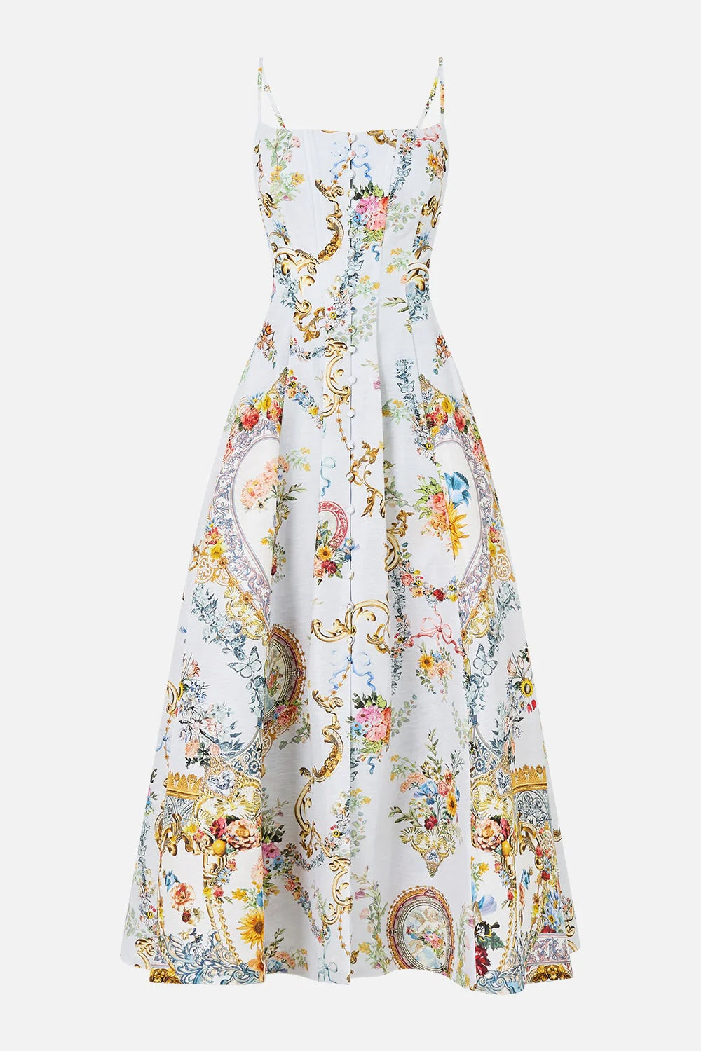 CAMILLA INSPIRED DRESS IN 82% LINEN 18% SILK