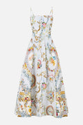 CAMILLA INSPIRED DRESS IN 82% LINEN 18% SILK