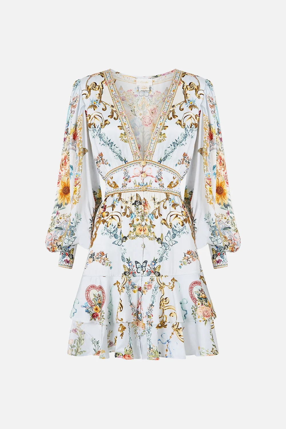 CAMILLA INSPIRED DRESS IN 55% LINEN 45% SILK