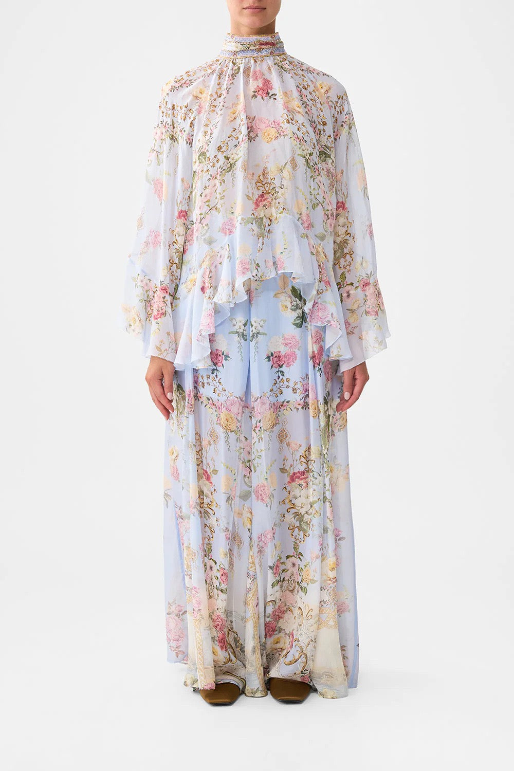CAMILLA INSPIRED DRESS IN 100% SILK