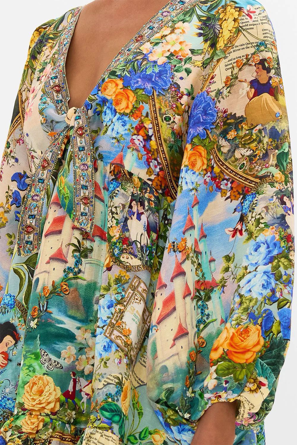 CAMILLA INSPIRED DRESS IN 100% SILK