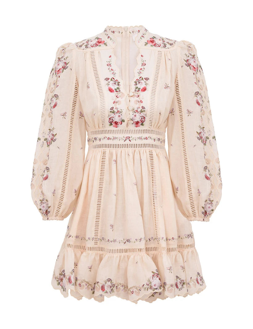 ZIMMERMANN INSPIRED DRESS IN 100% LINEN