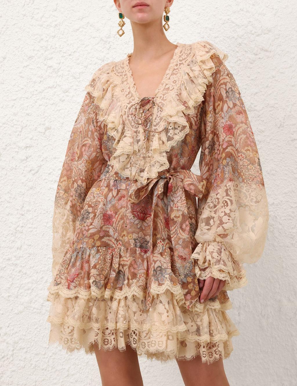 ZIMMERMANN INSPIRED DRESS IN 55% LINEN 45% SILK