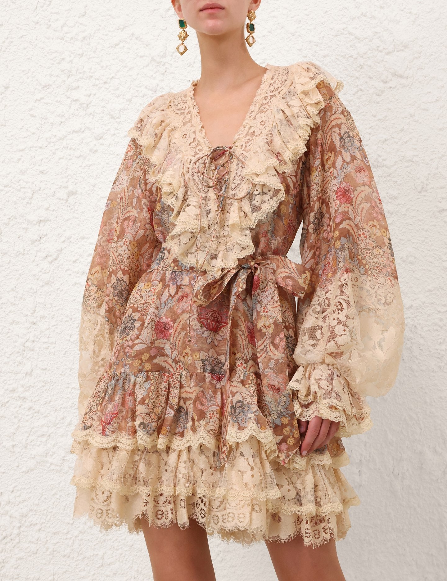 ZIMMERMANN INSPIRED DRESS IN 55% LINEN 45% SILK