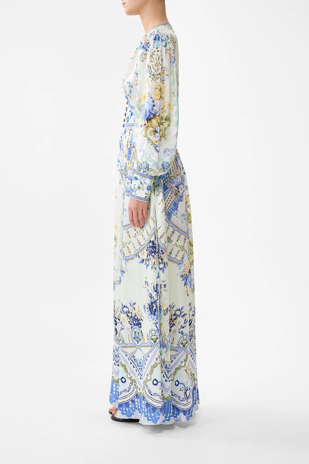 CAMILLA INSPIRED DRESS IN 100% SILK
