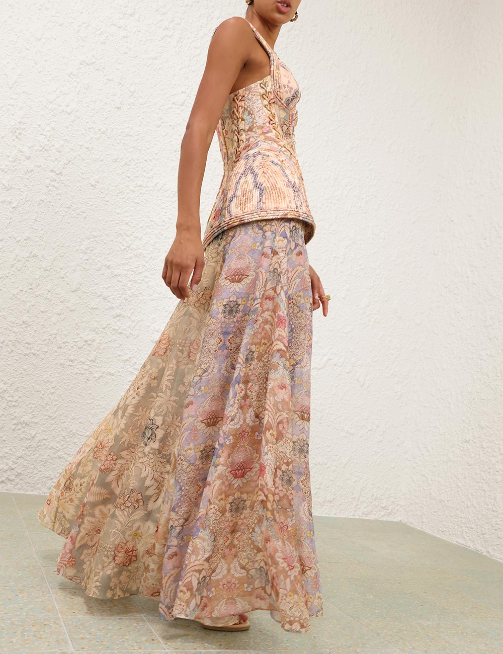 ZIMMERMANN INSPIRED DRESS IN 55% LINEN 45% SILK