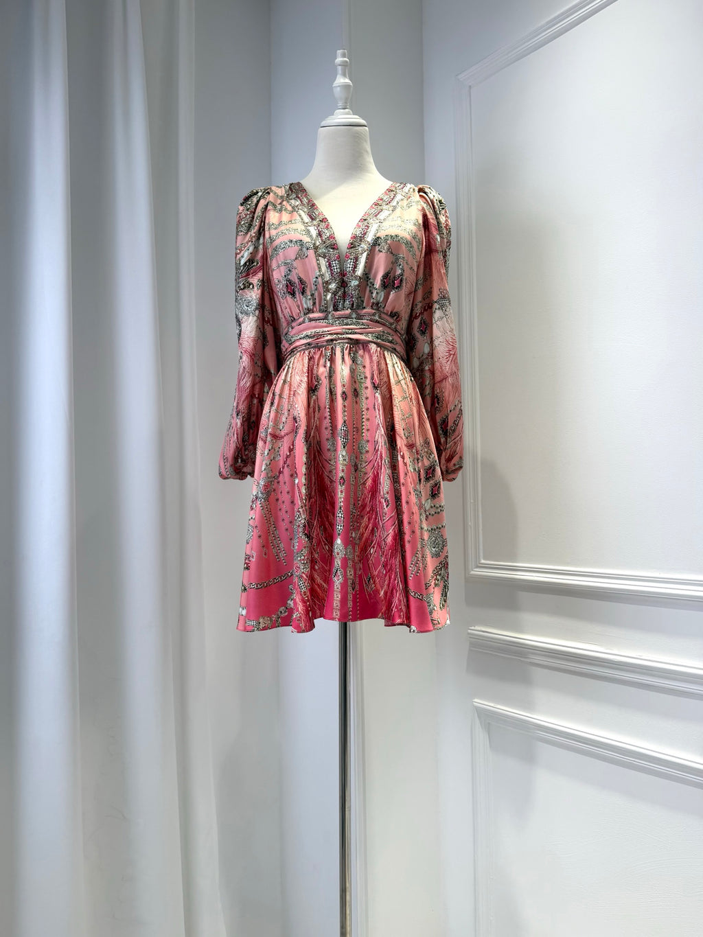 CAMILLA INSPIRED DRESS IN 100% SILK