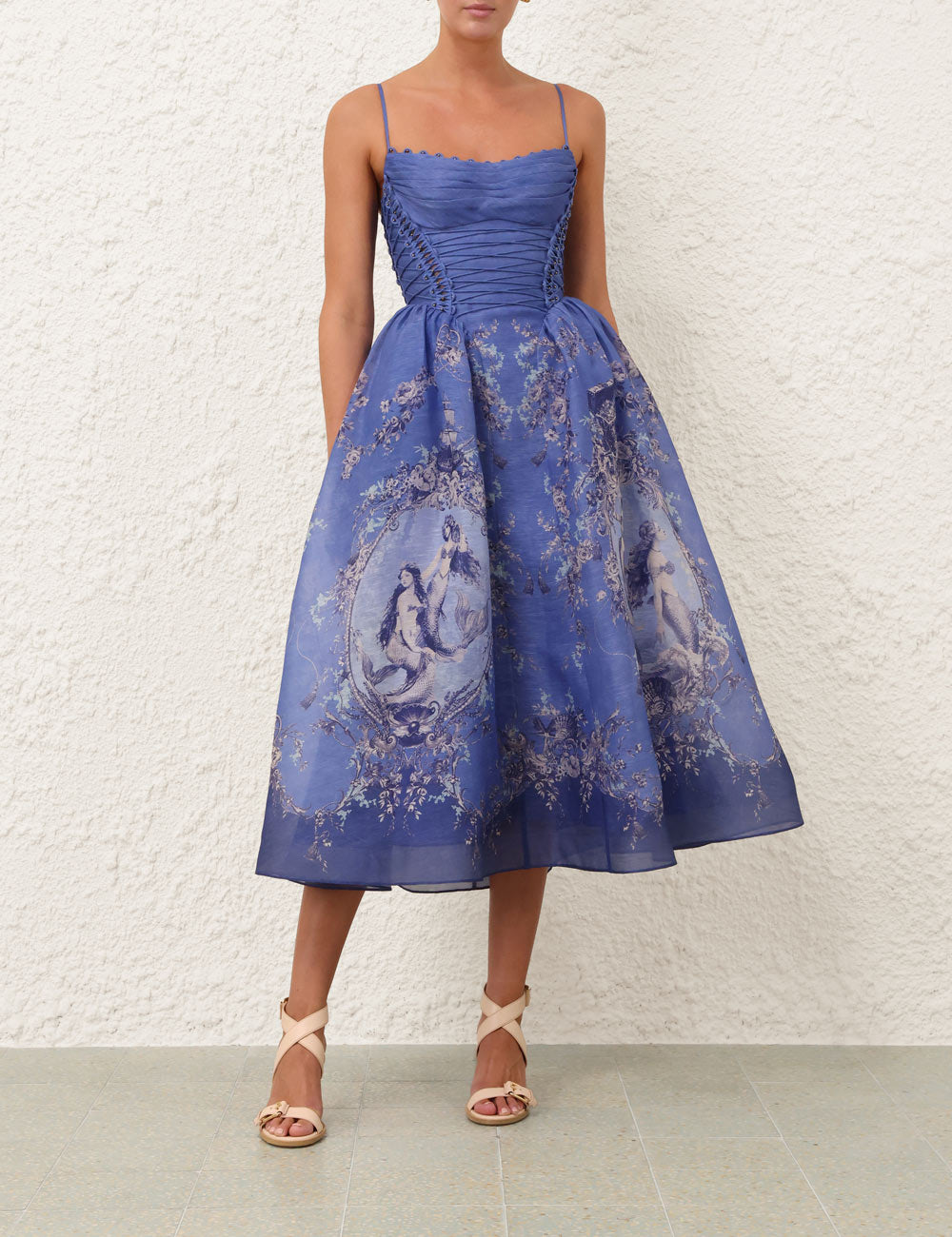ZIMMERMANN INSPIRED DRESS IN 55% LINEN 45% SILK