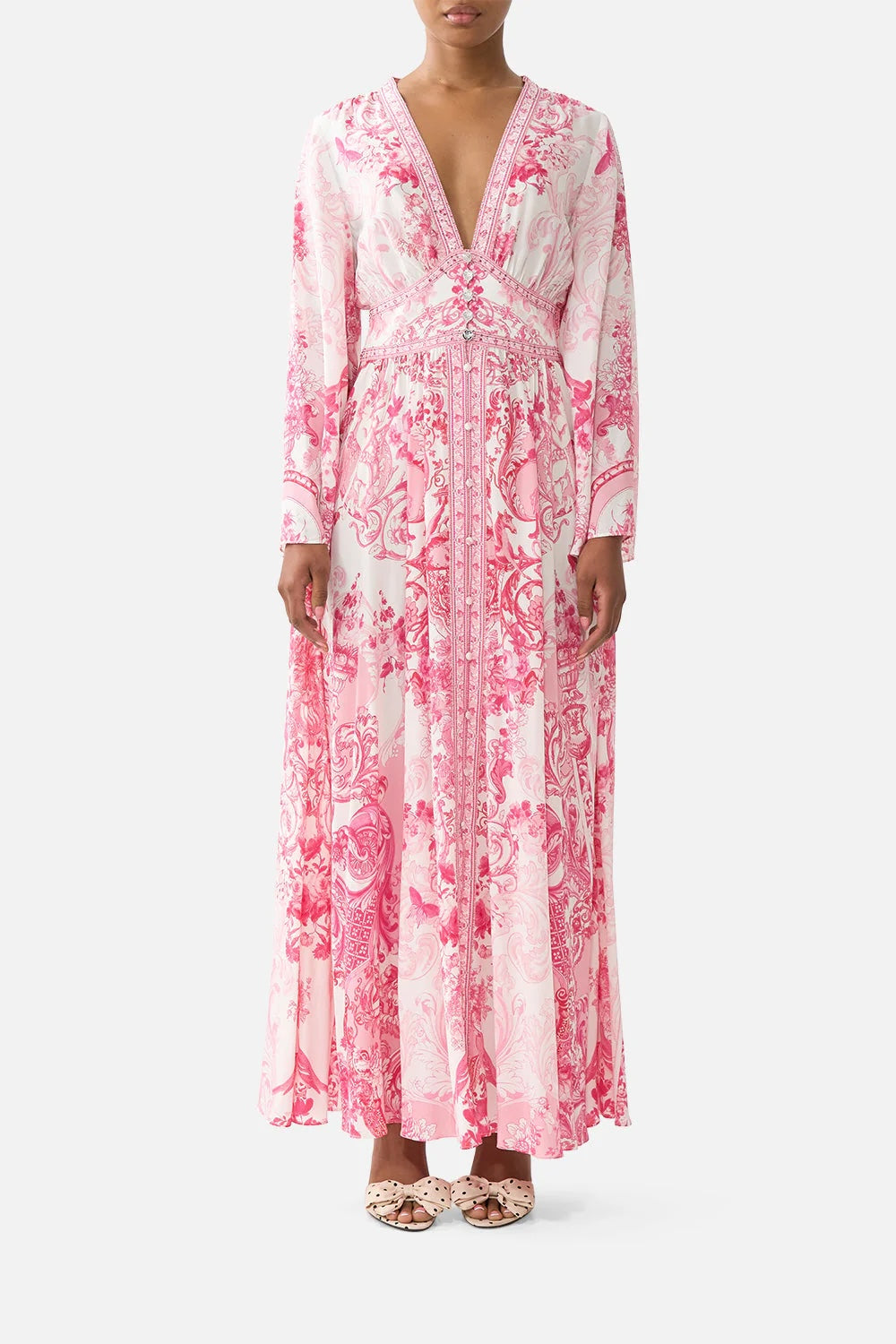 CAMILLA INSPIRED DRESS IN 100% SILK
