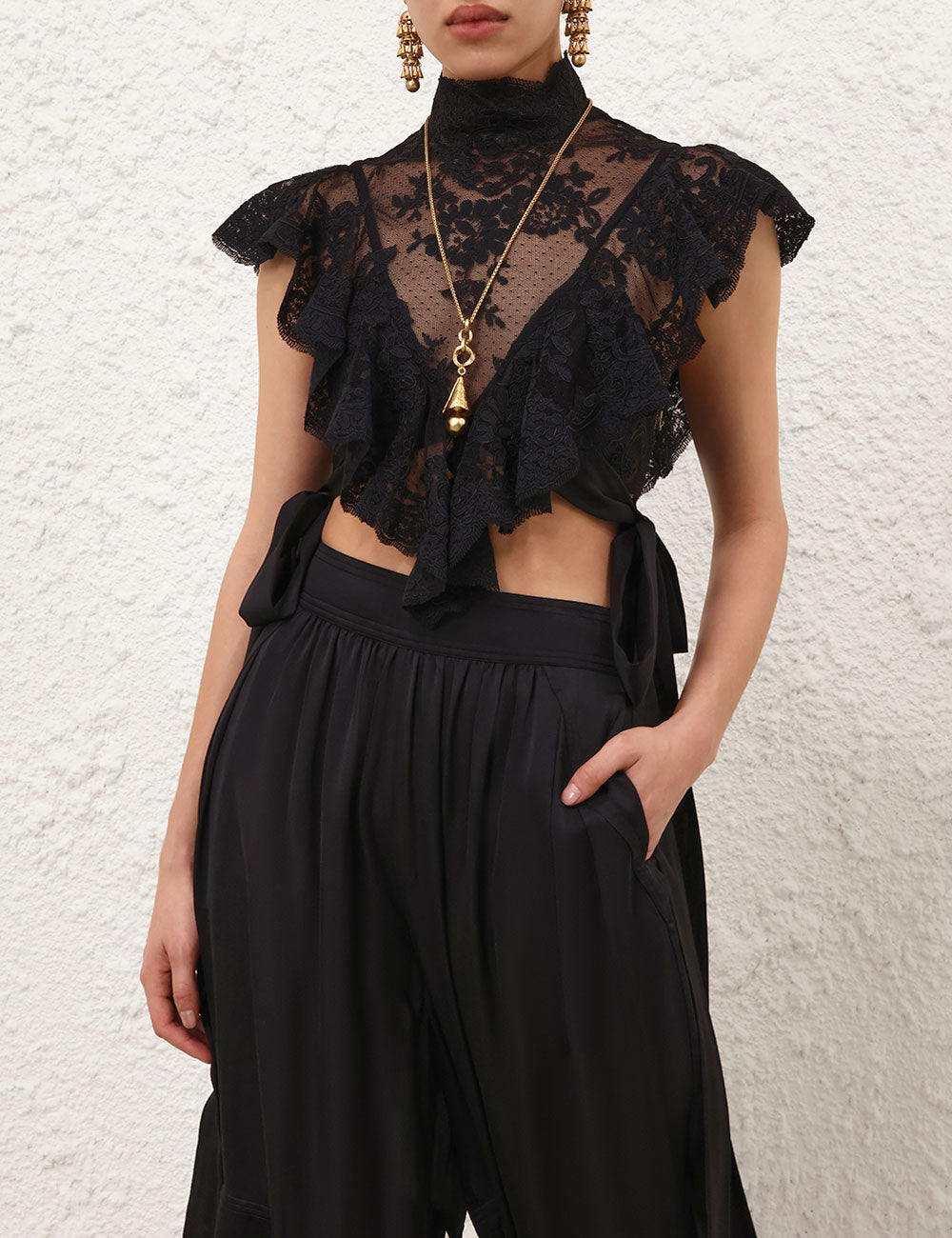 ZIMMERMANN INSPIRED SHIRT IN 100% POLYESTER
