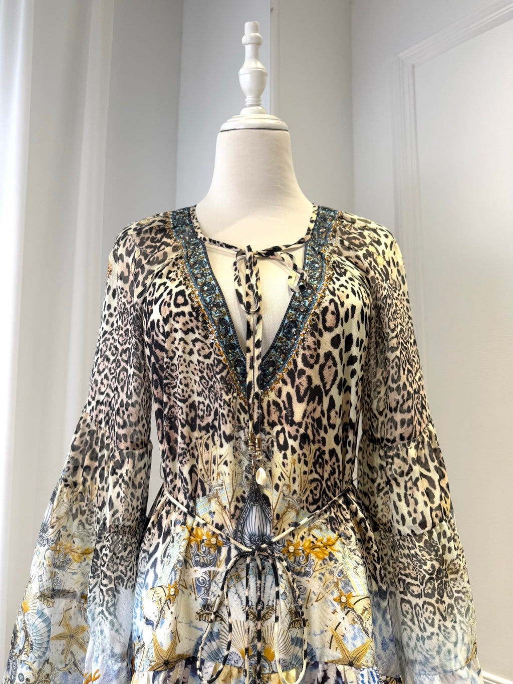 CAMILLA INSPIRED DRESS IN 100% SILK