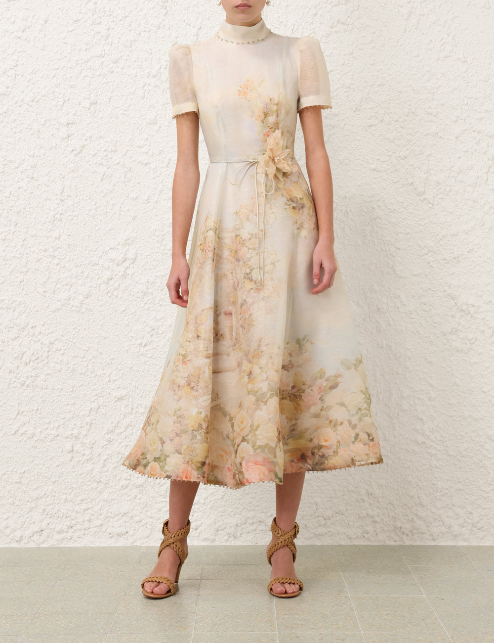 ZIMMERMANN INSPIRED DRESS IN 53% LINEN 47% SILK