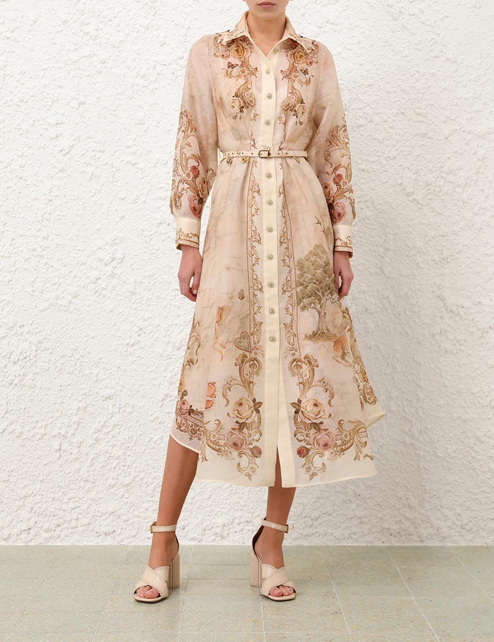 ZIMMERMANN INSPIRED DRESS IN 53% LINEN 47% SILK