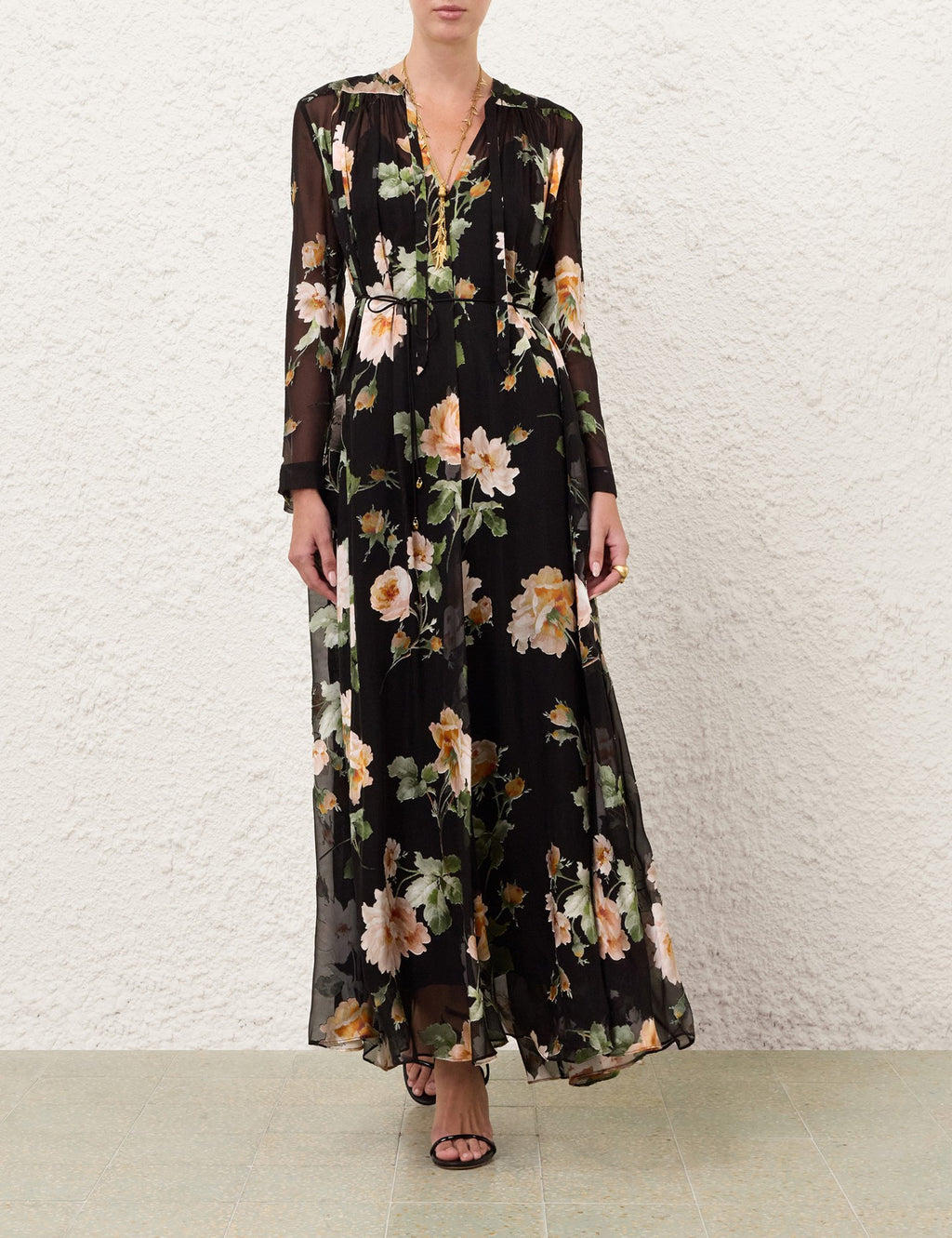 ZIMMERMANN INSPIRED DRESS IN 76% VISCOSE 24% SILK