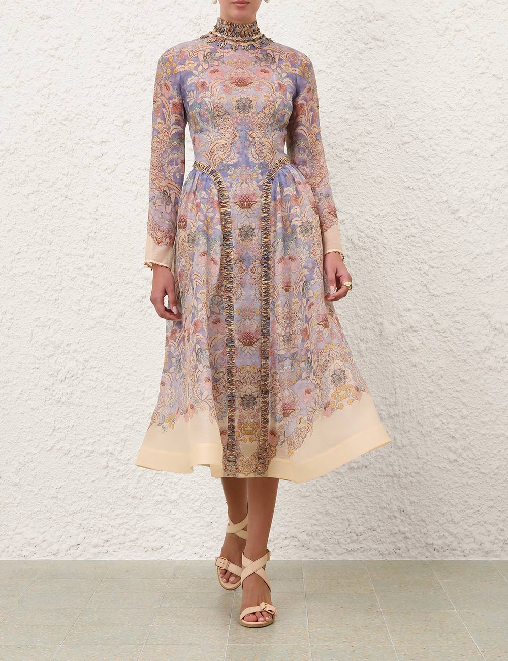 ZIMMERMANN INSPIRED DRESS IN 55% LINEN 45% SILK