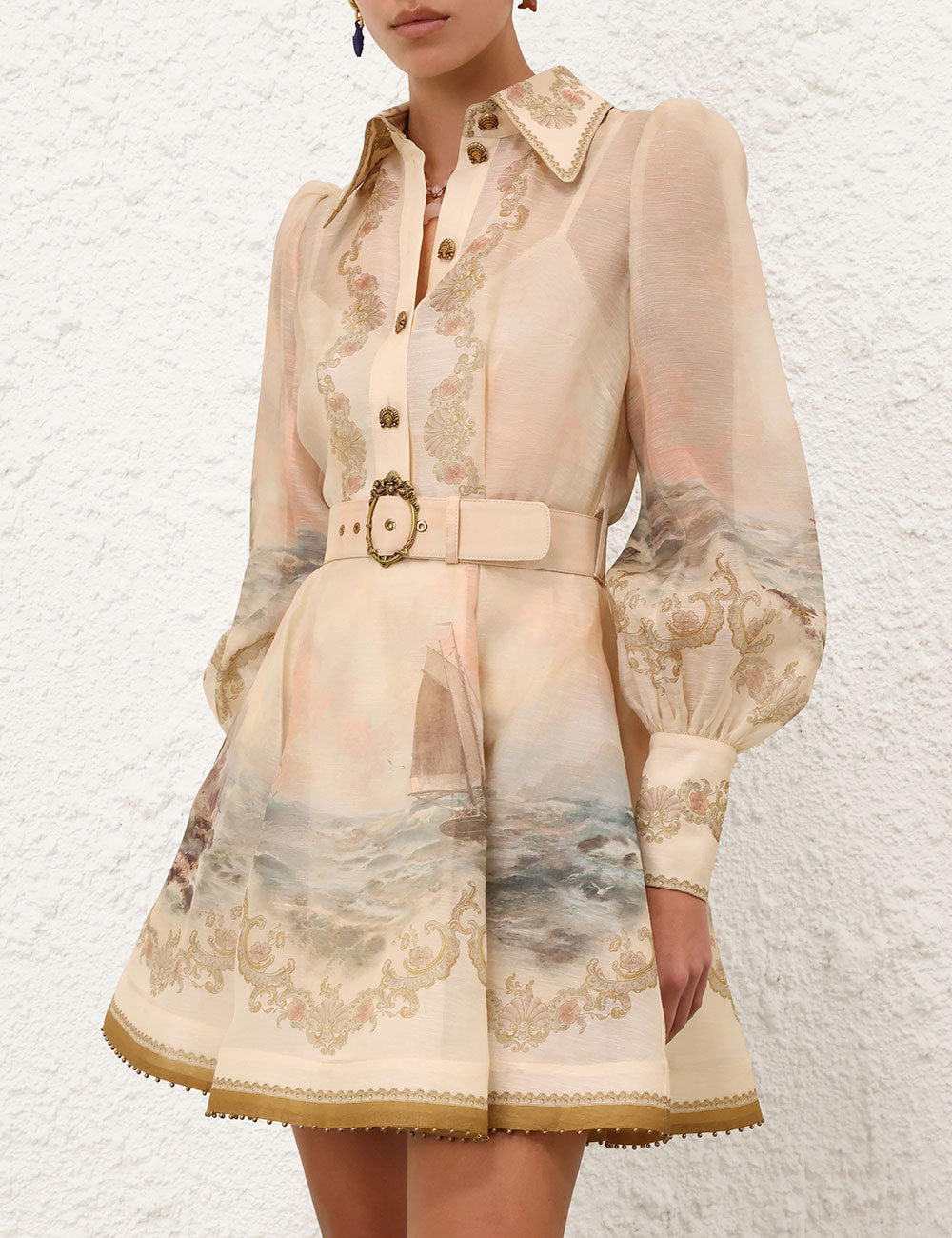 ZIMMERMANN INSPIRED DRESS IN 55% LINEN 45% SILK