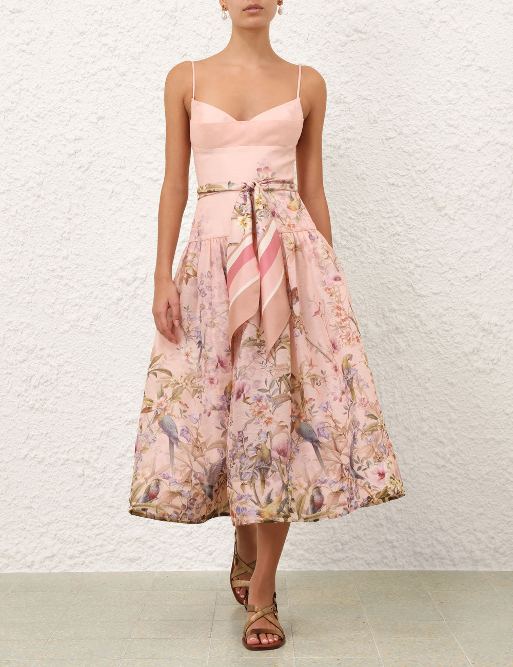 ZIMMERMANN INSPIRED DRESS IN 55% LINEN 45% SILK
